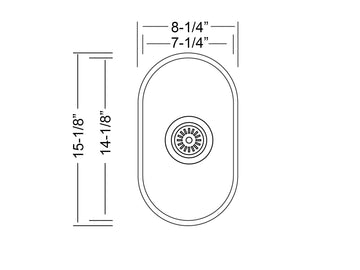 8 inch Stainless Steel Undermount Single Bowl Prep Sink - Classic 8 - Sink Depot